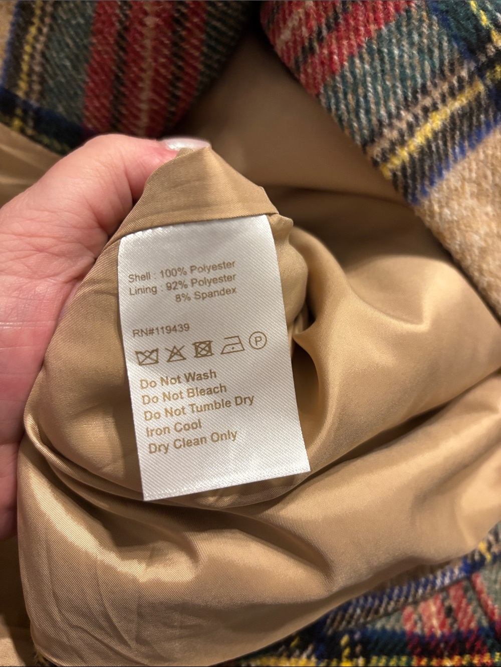 Flora Bea NYC Princess Cut Plaid Coat - Picture 10 of 10